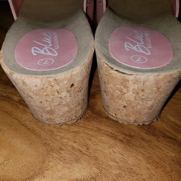 New Blue Talber by Blue Suede Shoes Wedge Sandals - Picture 5 of 7